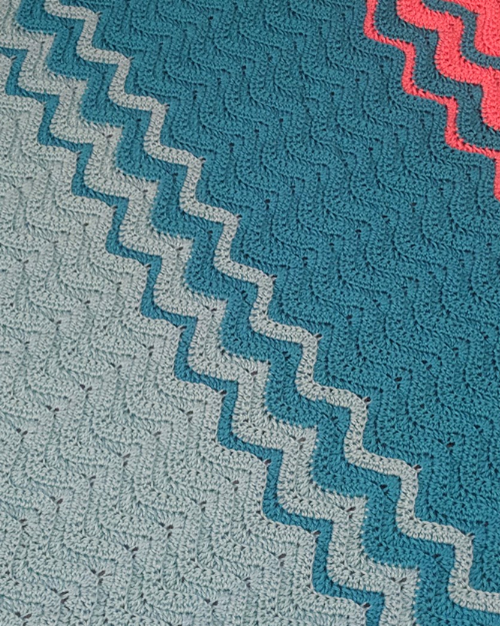 Coastal ombré blanket