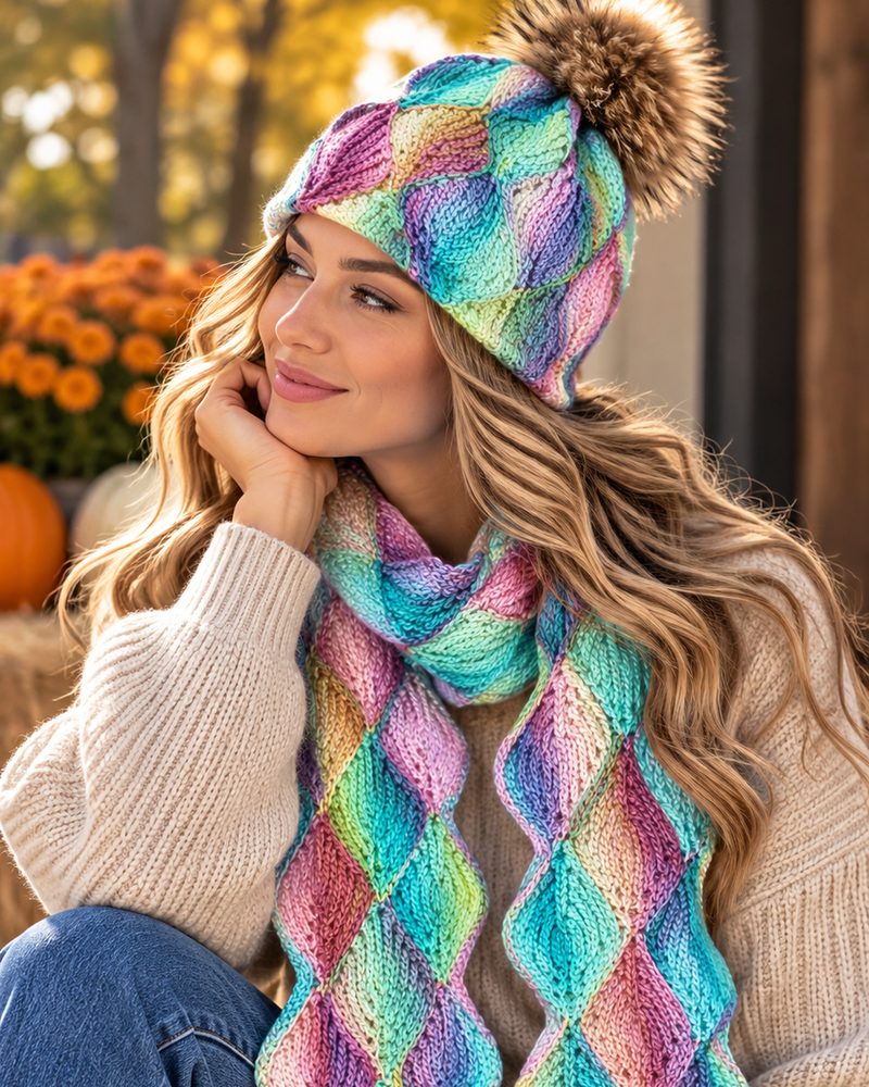 Candied wave scarf