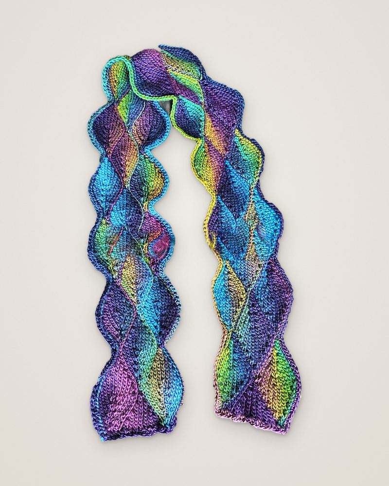 Gossamer wave scarf, flat