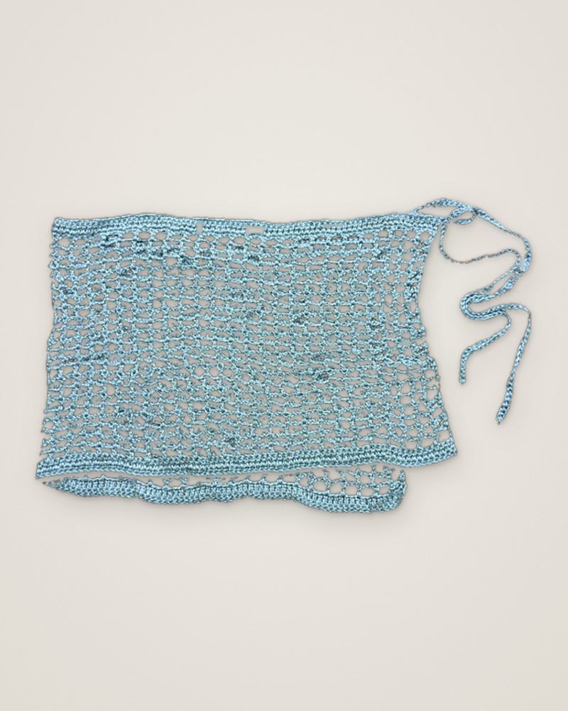 Aqua mesh wrap, flat