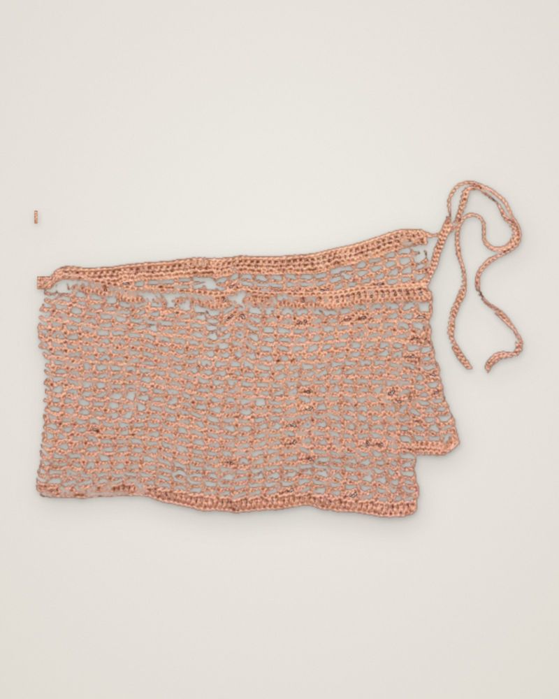 Blush mesh wrap, flat